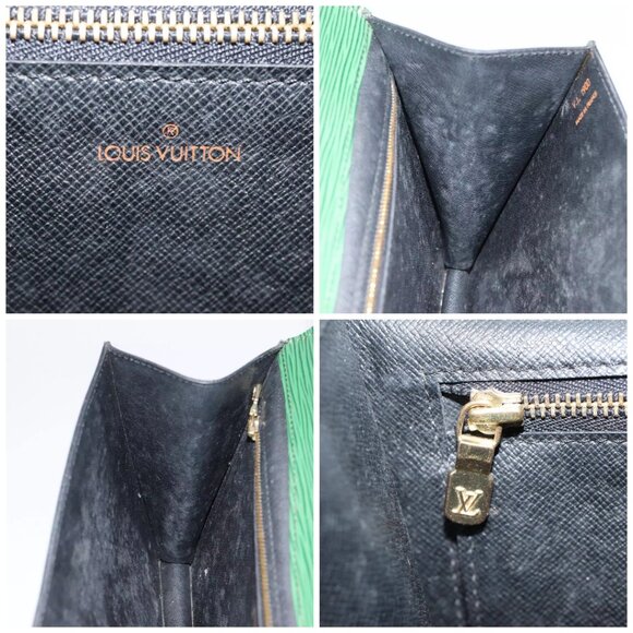 LOUIS VUITTON Epi Montaigne 27 Clutch Bag Green - Picture 15 of 16